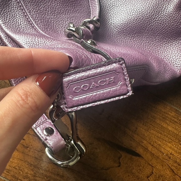 Coach Brooke Purple Convertible Hobo Shoulder Bag - Picture 8 of 10